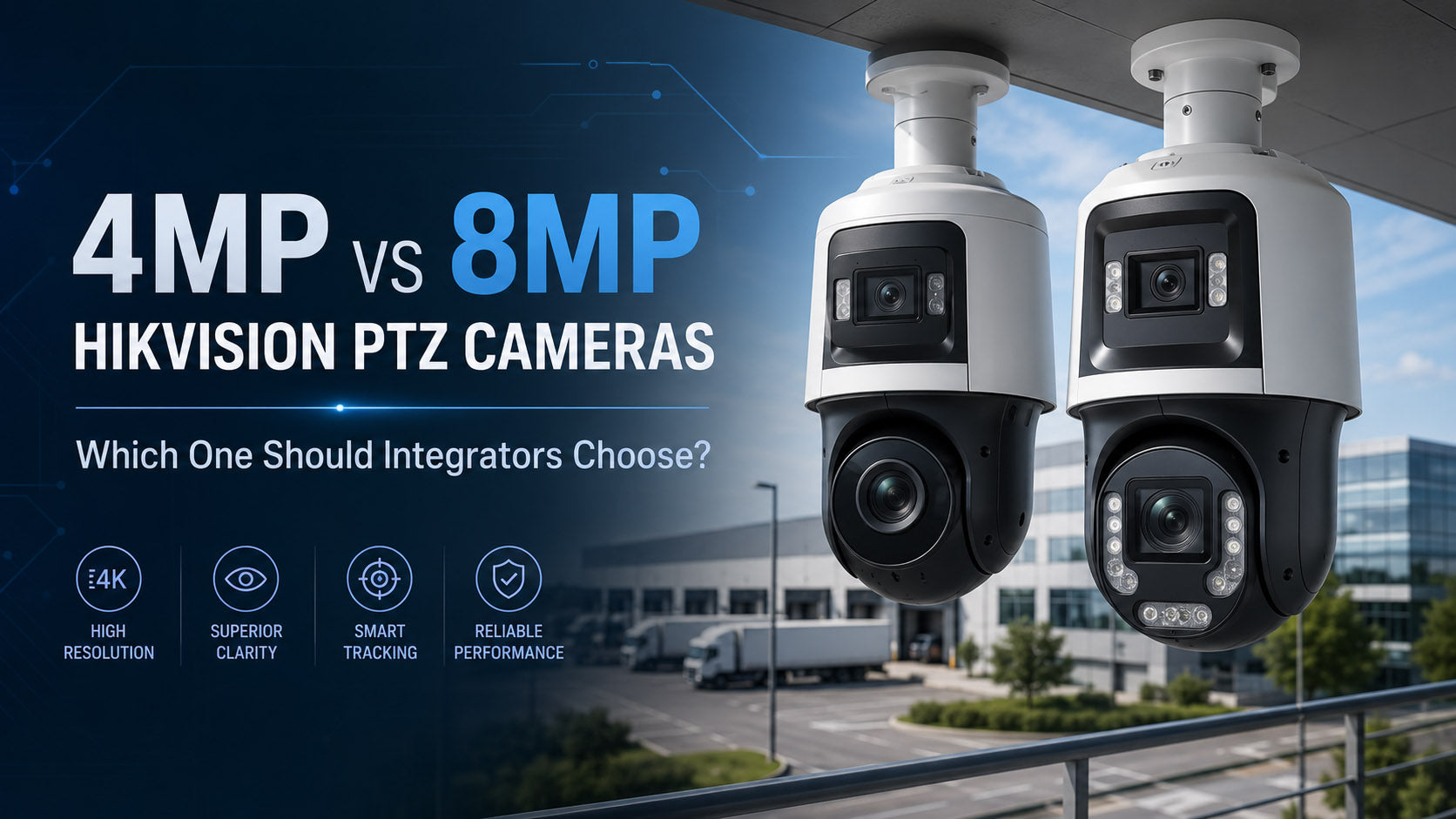 4MP vs 8MP Hikvision PTZ camera comparison guide for surveillance system integrators
