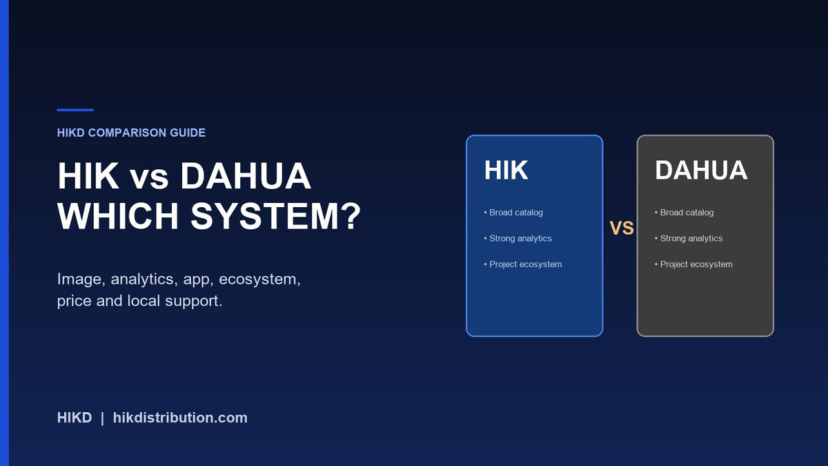HIK vs Dahua CCTV system comparison