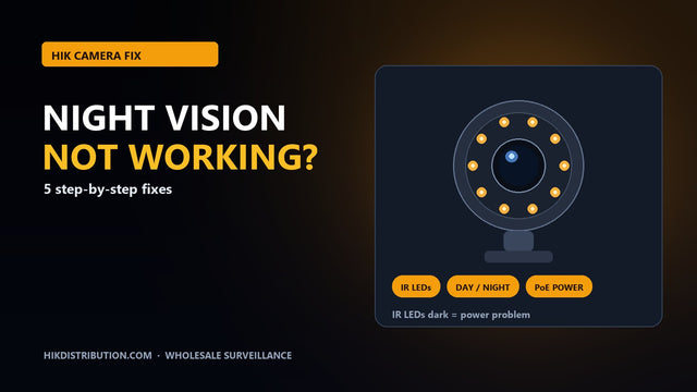 HIK camera night vision troubleshooting graphic