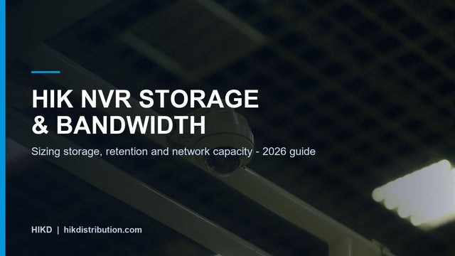 HIK NVR storage and bandwidth planning