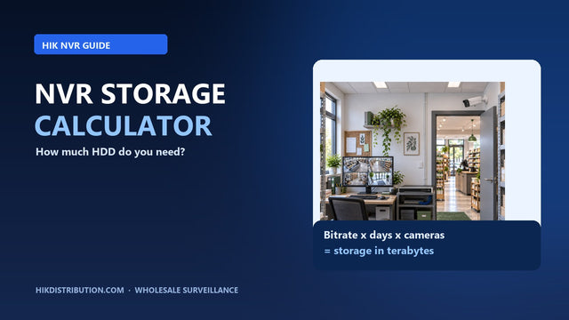 HIK NVR storage calculator and surveillance site