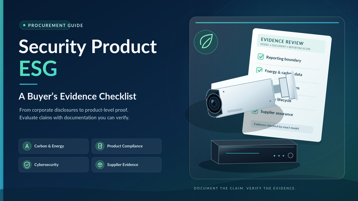 How to Evaluate Hikvision ESG Claims: A Buyer’s Evidence Checklist