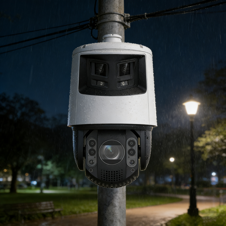 HIKVISION DS-2SE4C425MWG-E/26(F0) TandemVu 6+4MP 25X Colorful & IR Panoramic & PTZ Camera