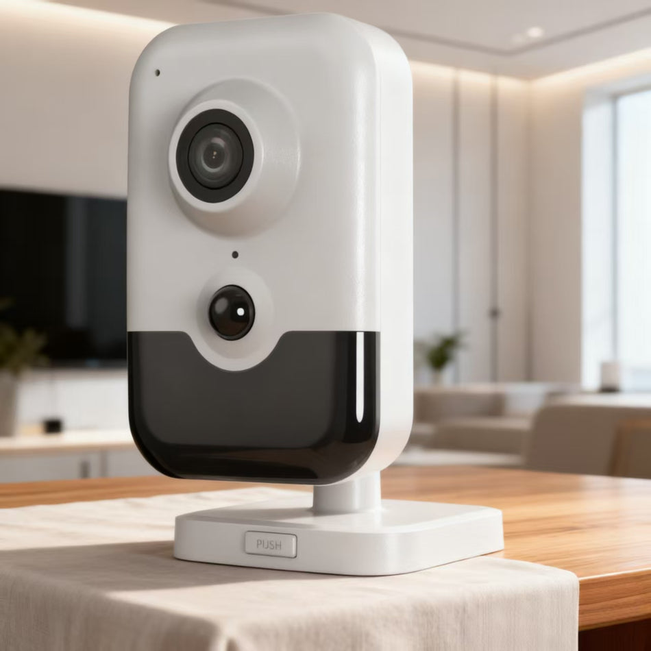 كاميرا شبكة HIKVISION DS-2CD2463G2-I 6 ميجابكسل AcuSense بميكروفون ثابت وشبكة مكعبة