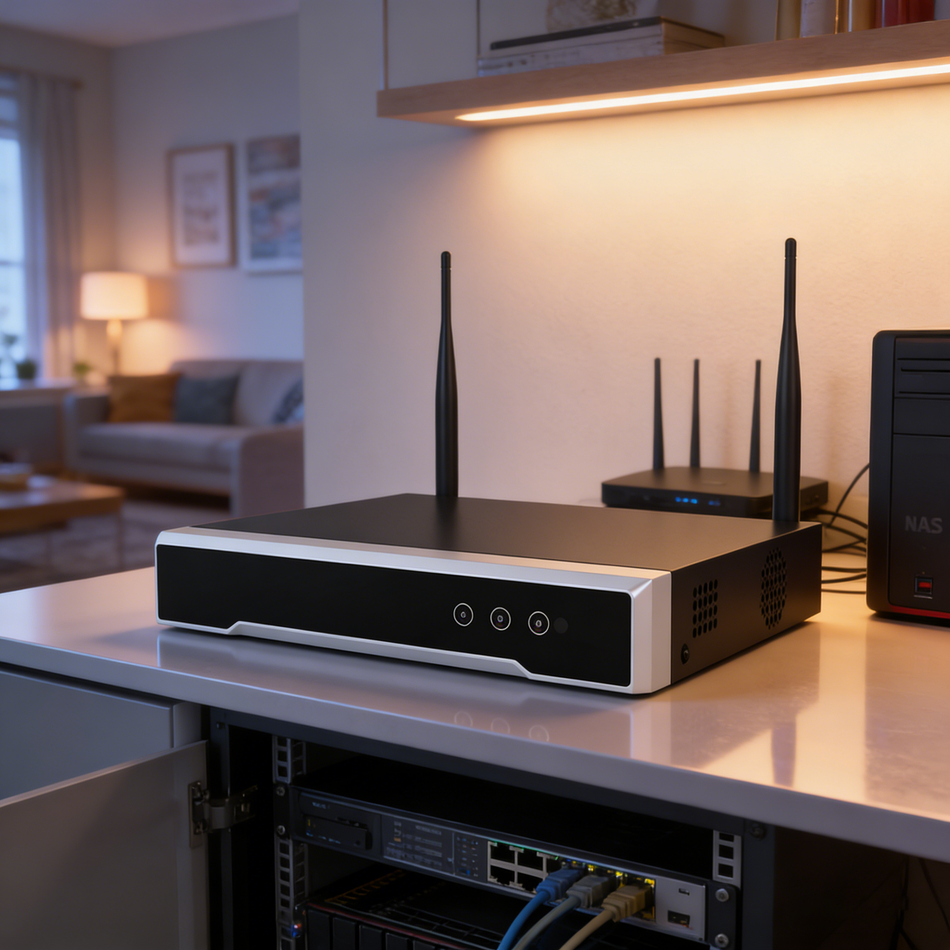 HIKVISION DS-7104NI-K1/W/M 4 قنوات ميني 1U واي فاي NVR