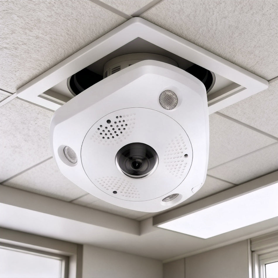 HIKVISION DS-2CD63C5G0-IVS(B) 12 MP DeepinView Immervision Lens Fisheye Network Camera