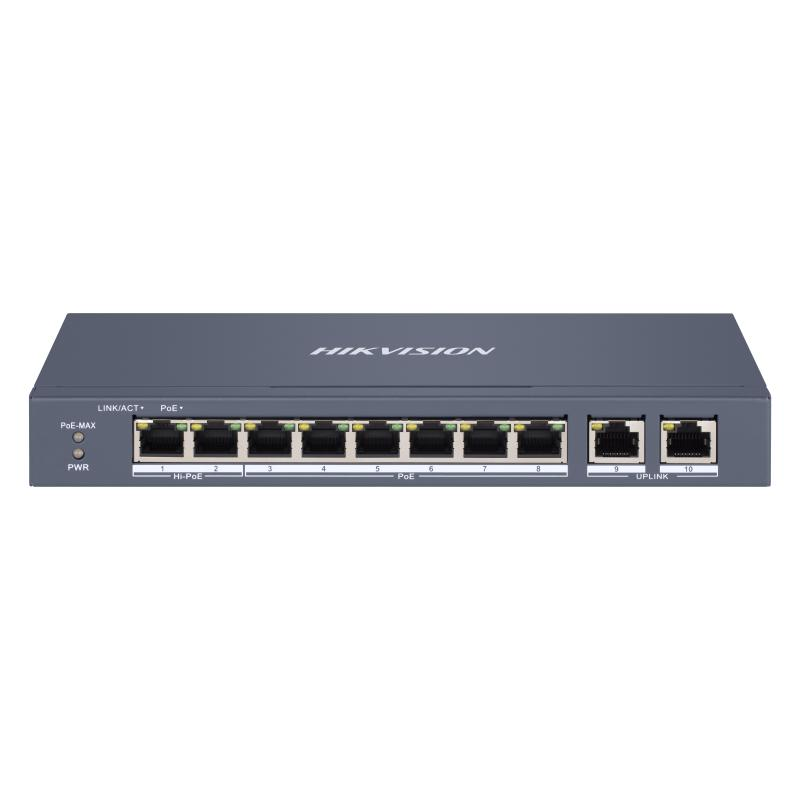 HIKVISION DS-3E1310HP-EI 8 Port Fast Ethernet Smart POE Switch