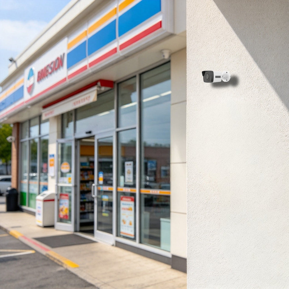 DS-2CD1023G0E-I installed at convenience store entrance