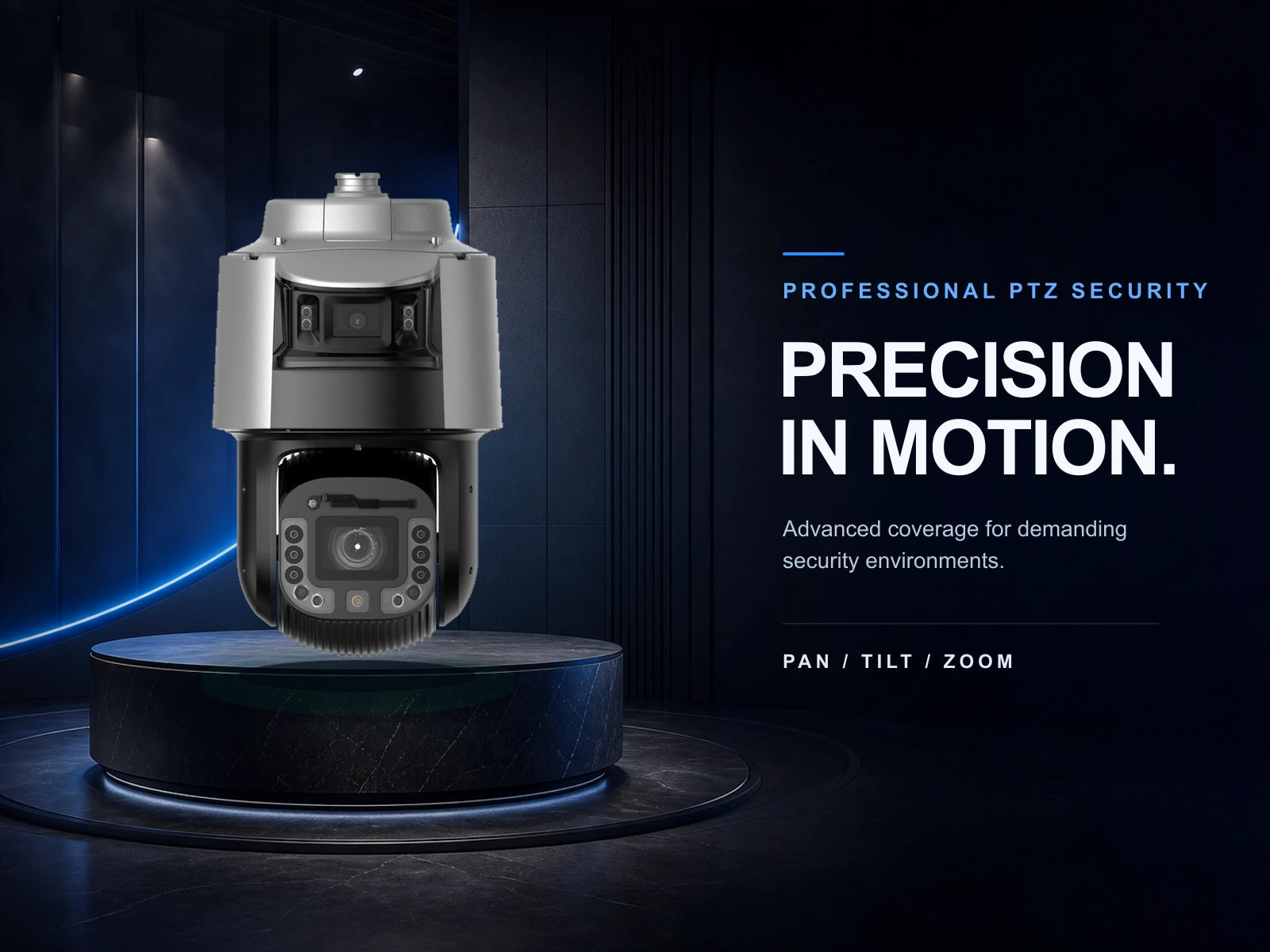 PTZ network camera in a technology product studio
